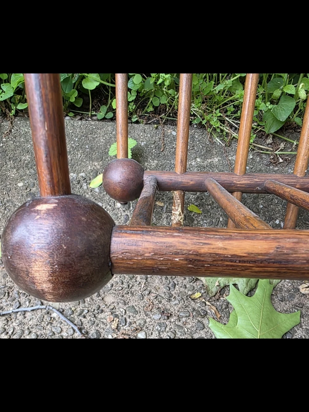 Victorian Stick And Ball Magazine Hat Rack